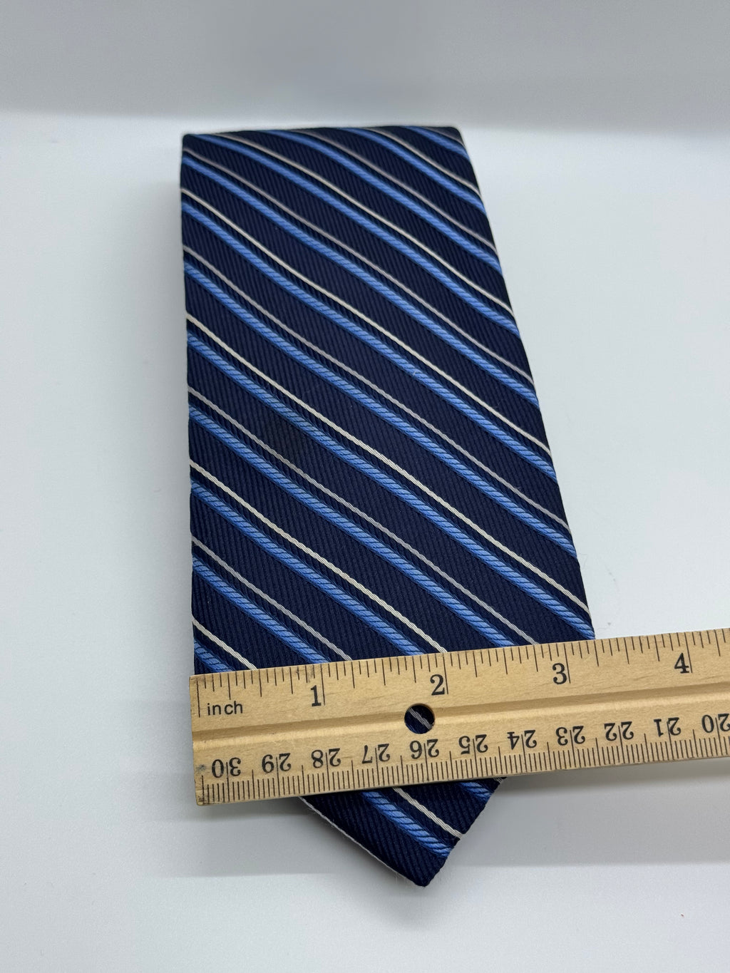Robert Talbott Carmel Navy & Blue Stripe Tie