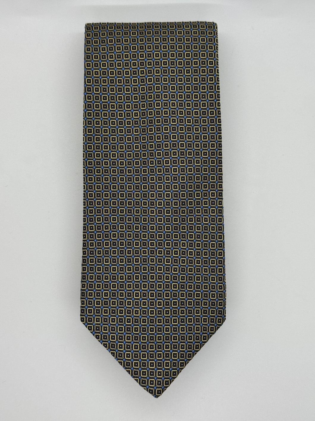 Brooks Brothers Makers & Merchants Navy & Gold Geometric Tie