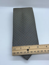 Load image into Gallery viewer, Brooks Brothers Makers &amp; Merchants Navy &amp; Gold Geometric Tie
