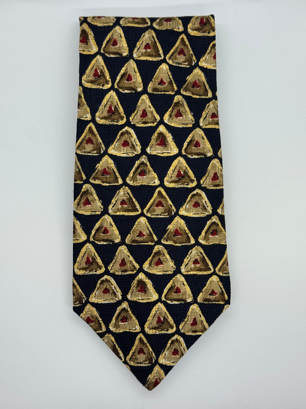 Croft & Barrow Blue & Gold Geometric Tie