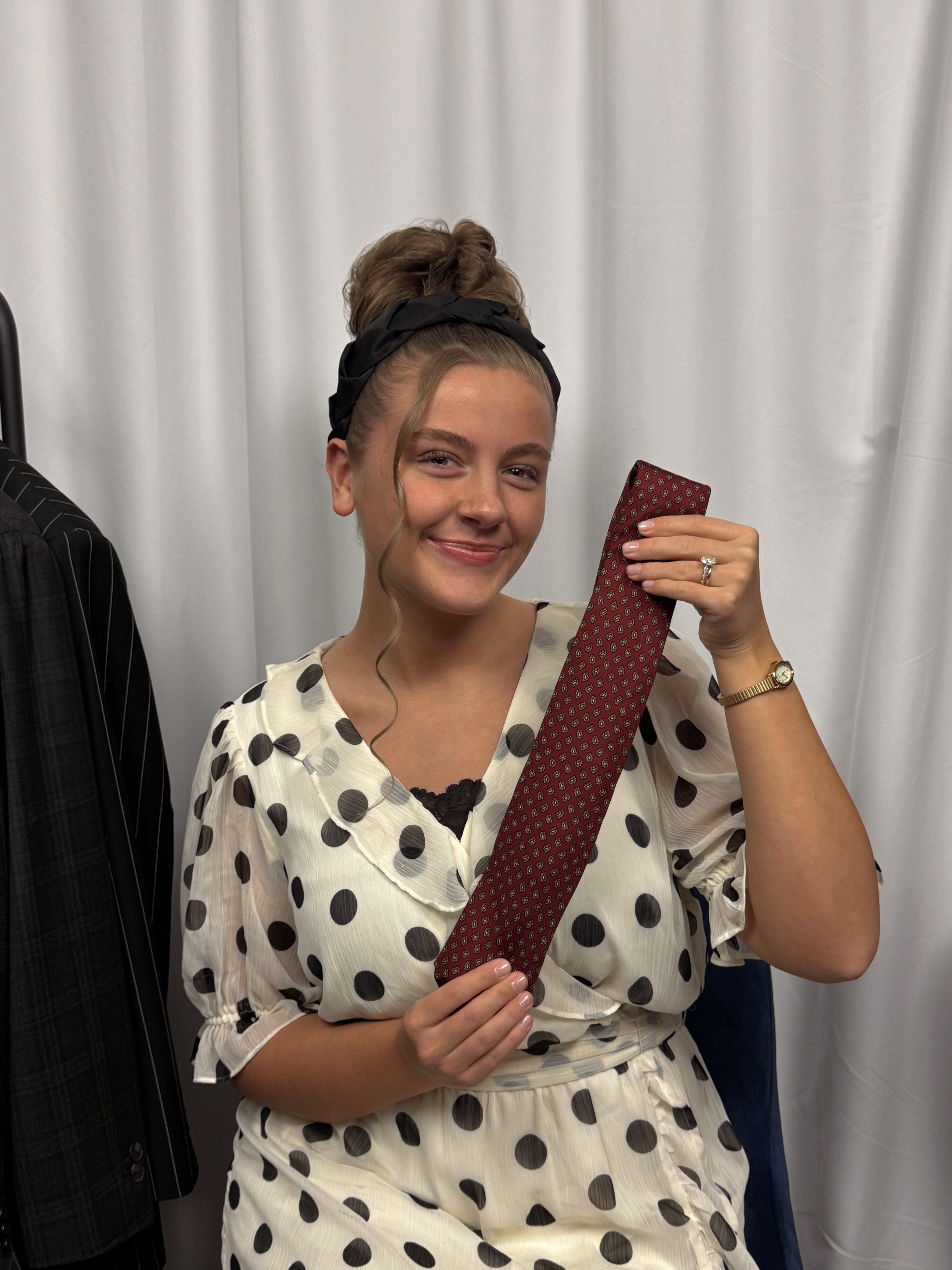 Ferrell Reed for Nordstrom Burgundy Paisley Medallion Silk Tie