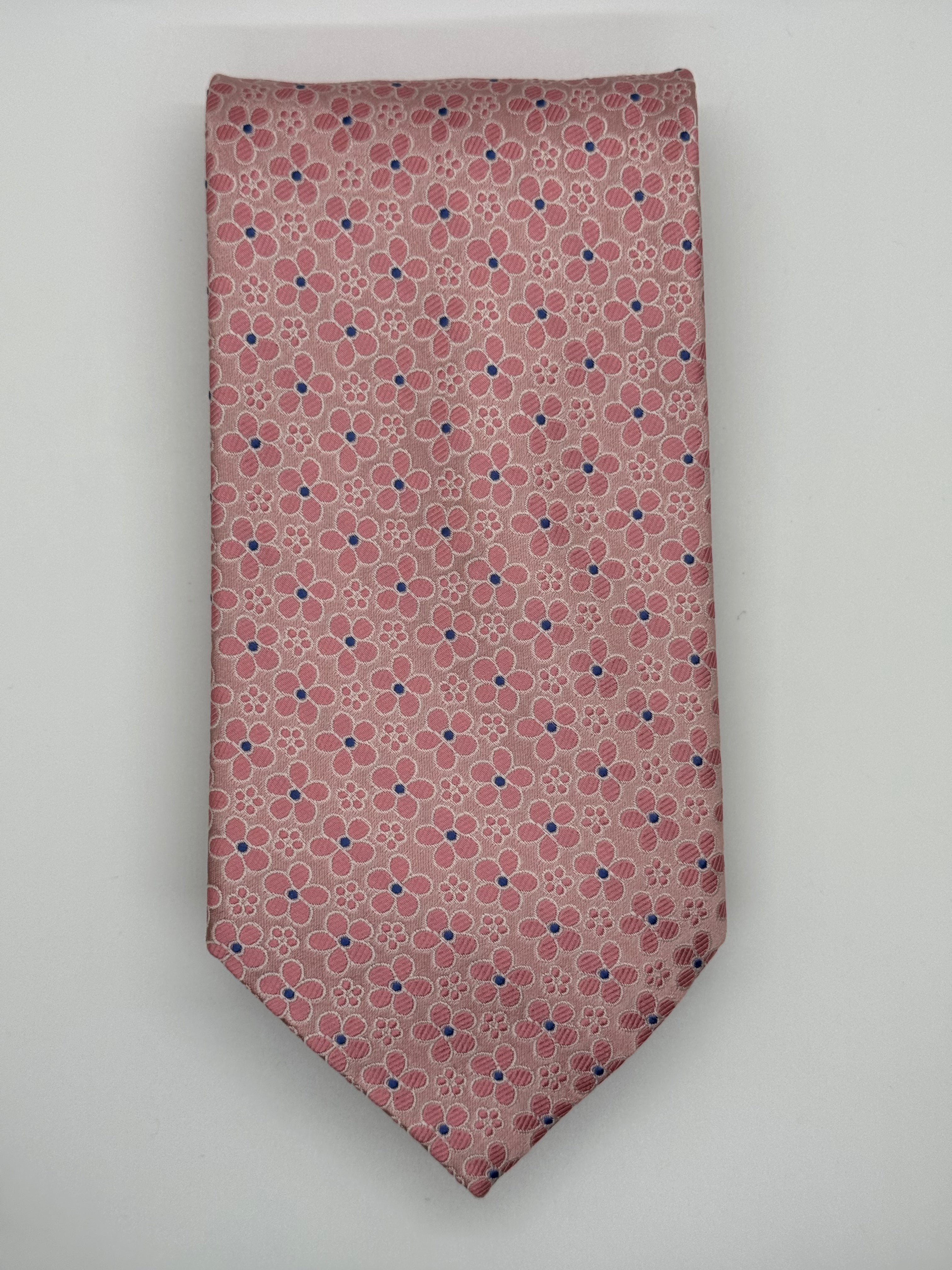 Pink Floral Tie