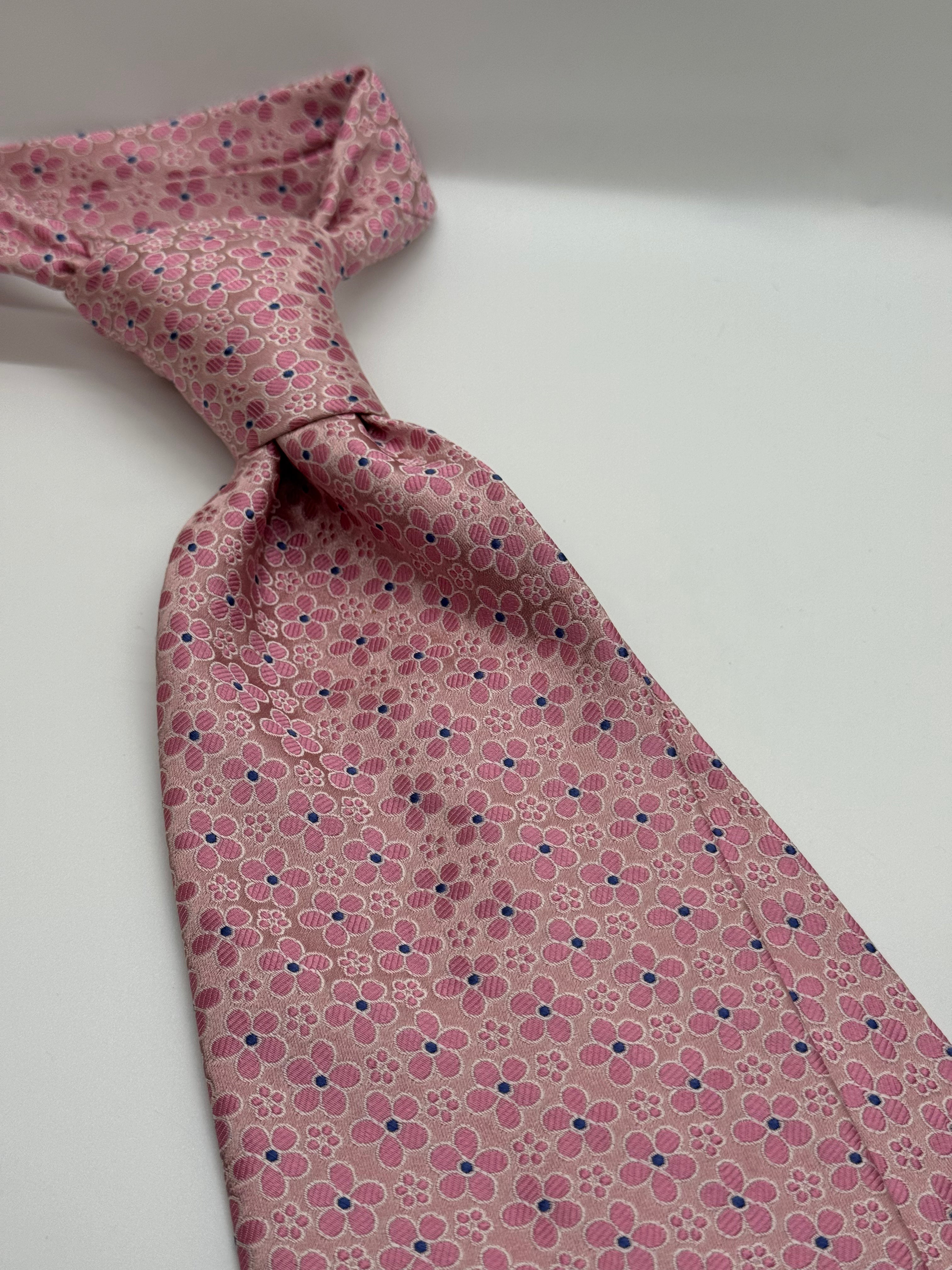 Pink Floral Tie
