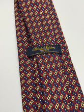 Load image into Gallery viewer, Brooks Brothers Burgundy &amp; Gold Geometric Silk Tie
