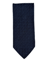 Load image into Gallery viewer, Hugo Boss Navy Monogram Tie
