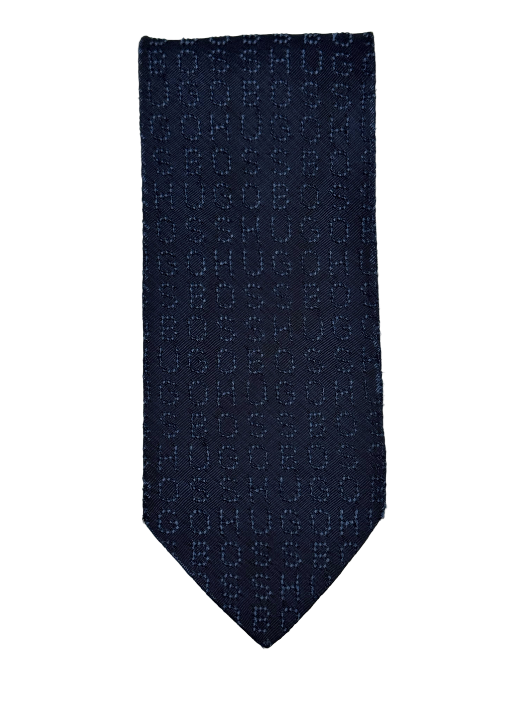 Hugo Boss Navy Monogram Tie