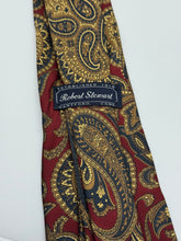 Load image into Gallery viewer, Robert Stewart Burgundy Paisley Tie
