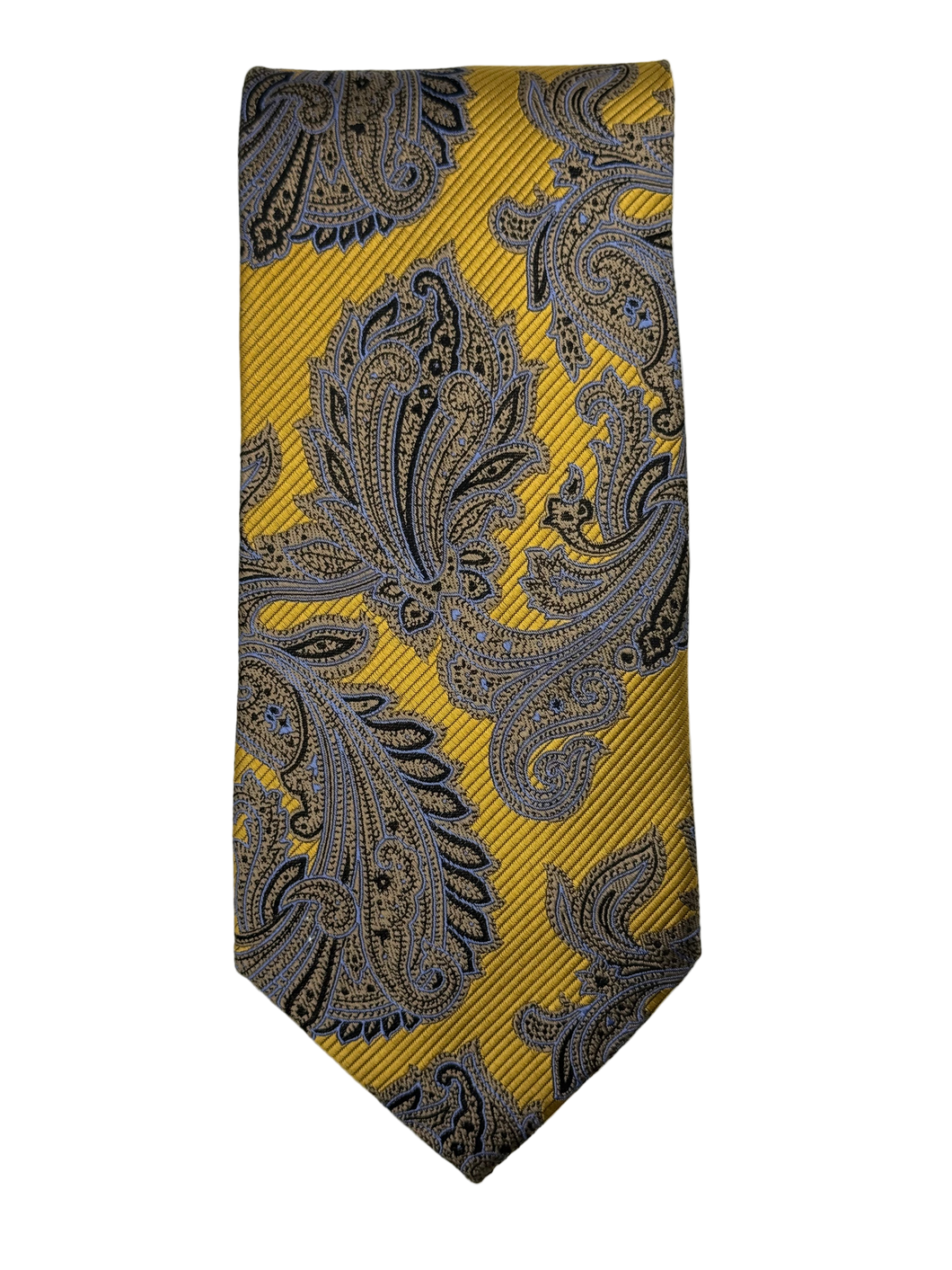 NWT Jos. A. Bank Signature Collection – Gold Paisley Silk Tie