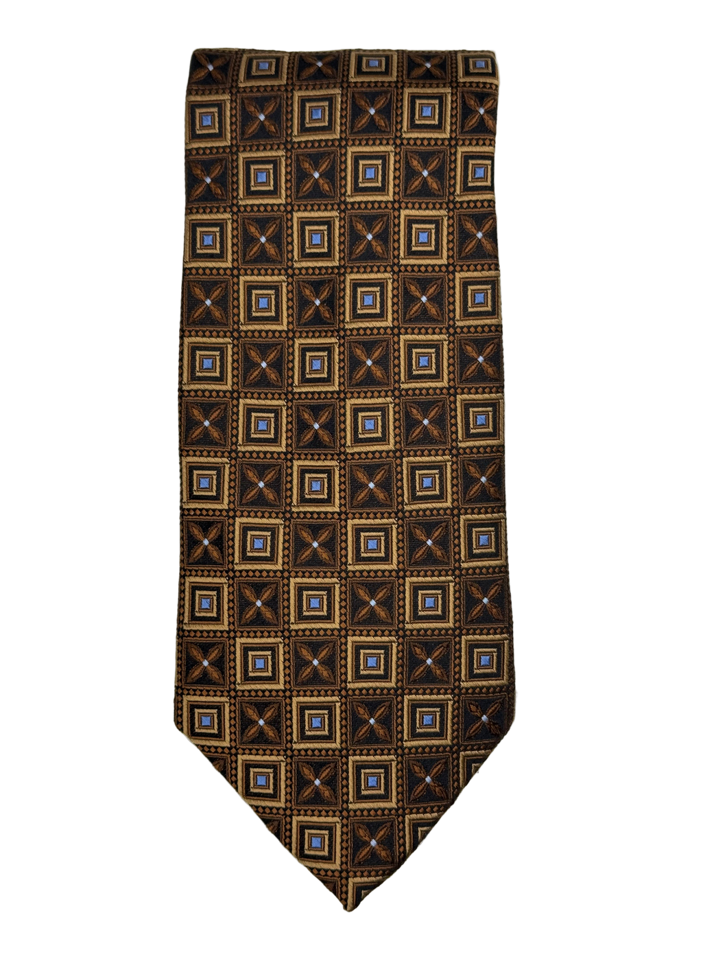 Jos. A. Bank Signature Collection Geometric Bronze Silk Tie
