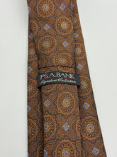 Load image into Gallery viewer, Jos. A. Bank Signature Brown Medallion Tie
